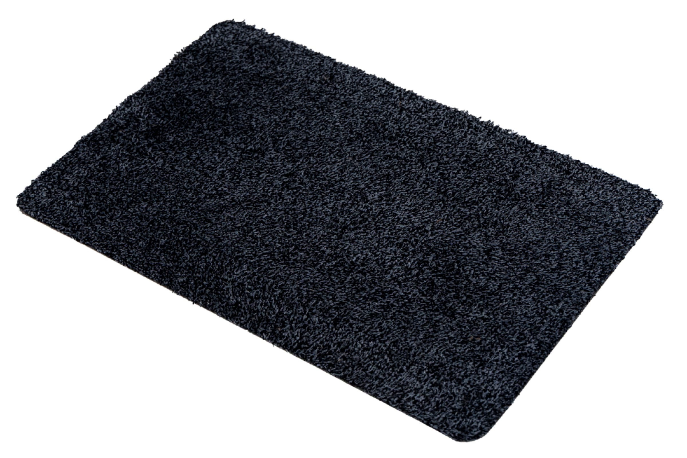 Diagonaal bovenaanzicht van de Aquaplus Droogloopmat. Het betreft hier de Antraciet variant.