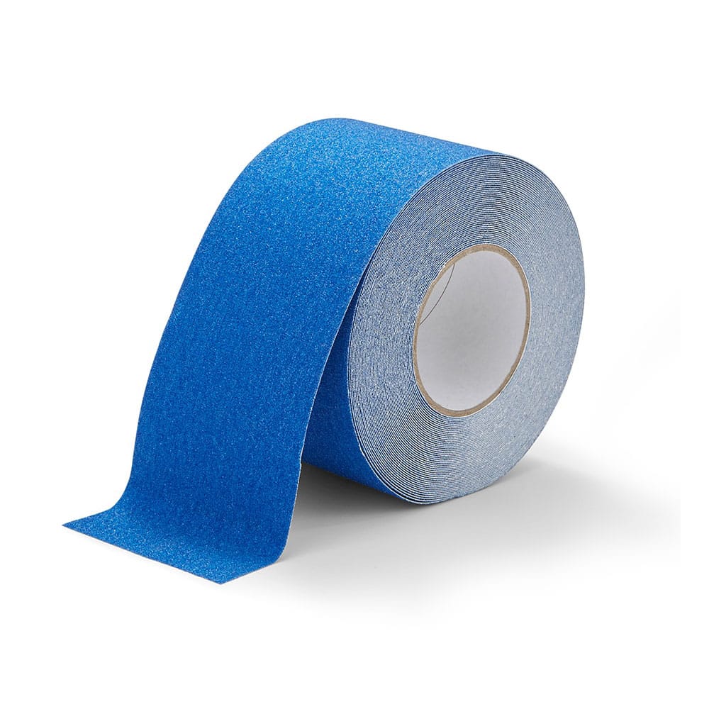 Antisliptape. Kleur: blauw. Breedte: 100 mm (10 cm).