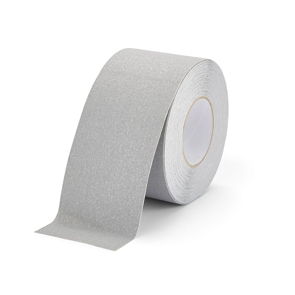 Antisliptape. Kleur: grijs. Breedte: 100 mm (10 cm).