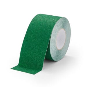 Antisliptape. Kleur: groen. Breedte: 100 mm (10 cm).