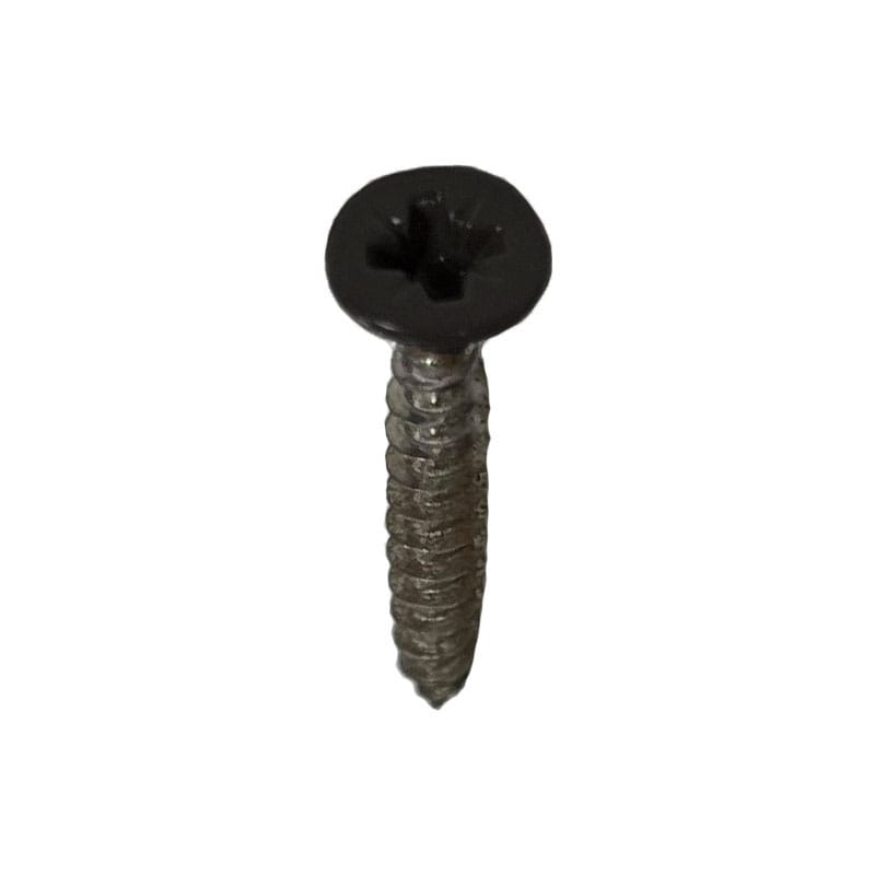 RVS schroeven op kleur: zwart.